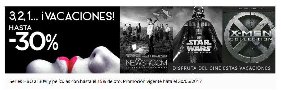 El Corte Inglés Series HBO con 30% descuento