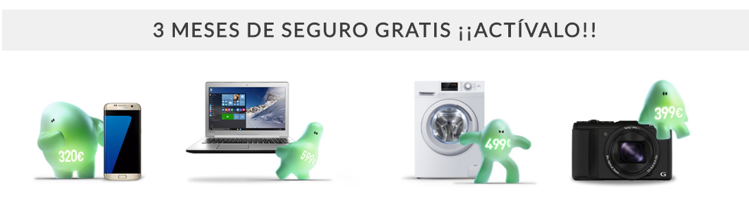 El Corte Inglés - Tecnoprecios - 3 meses de seguro gratis